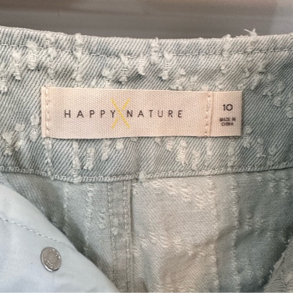 Happy Nature Kate Hudson High Waist Texture Chevron Button Fly Short NWT… - Picture 3 of 11